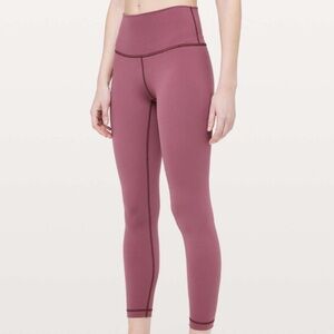 Lululemon Wunder Under High-Rise 7/8 Tight Full-On Luxtreme 25" Misty Merlot